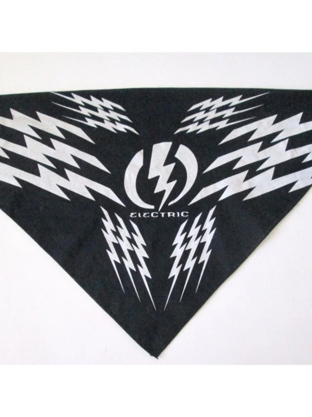 Electric Skate Surf Snow Lightning Bolt Logo Black Bandana 22